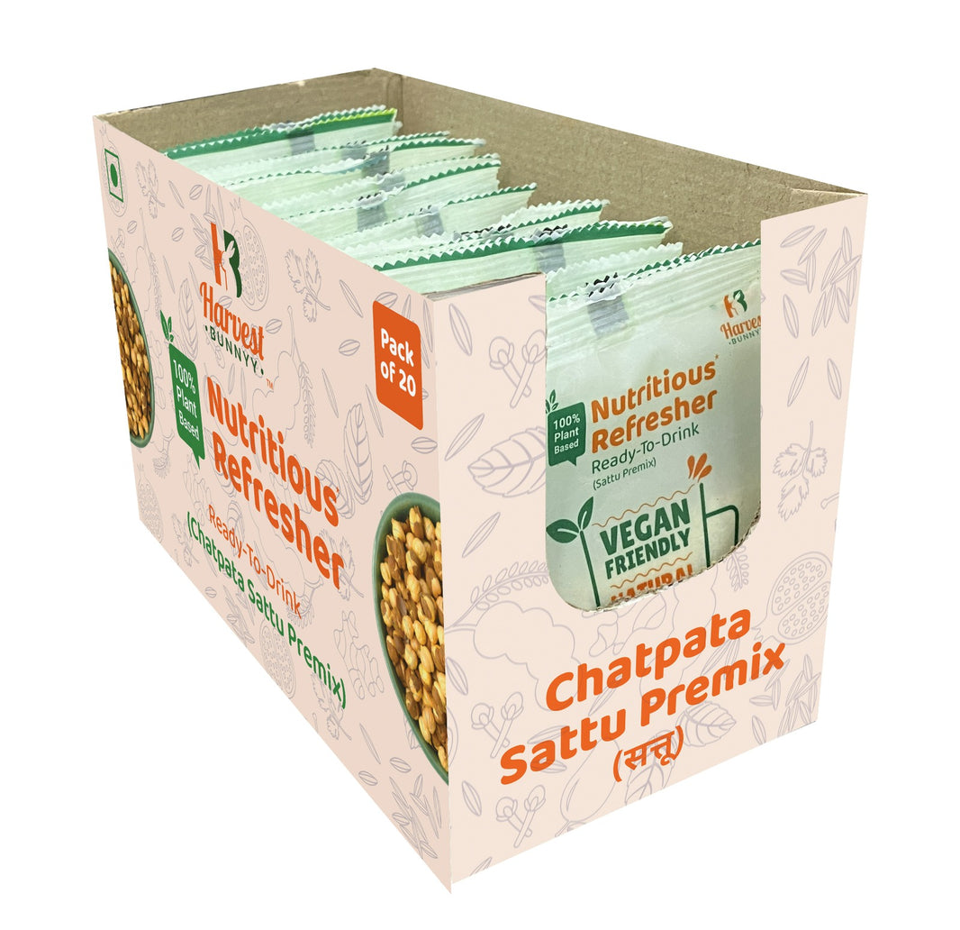 Chatpata Chana Sattu Premix Box (20 Sachets)