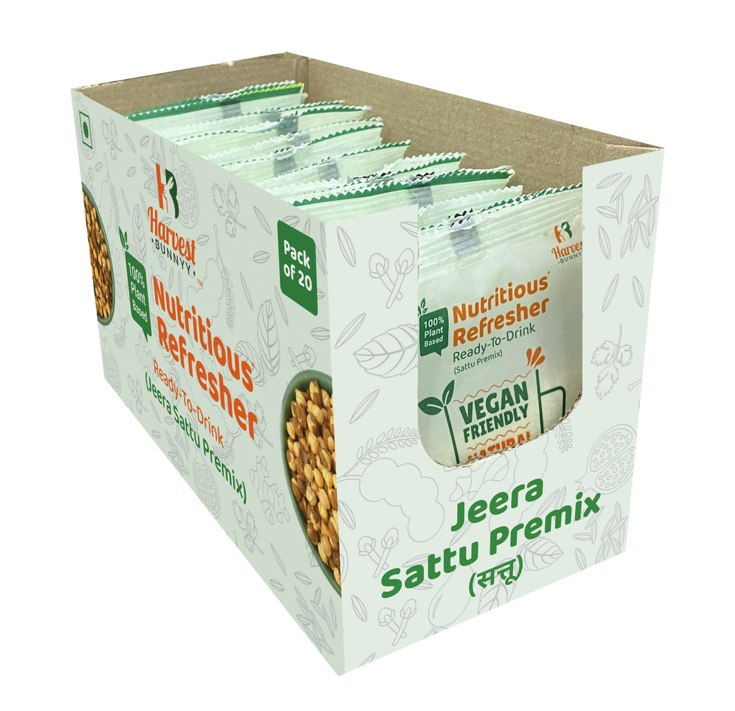 Jeera Chana Sattu Premix Box (20 Sachets)