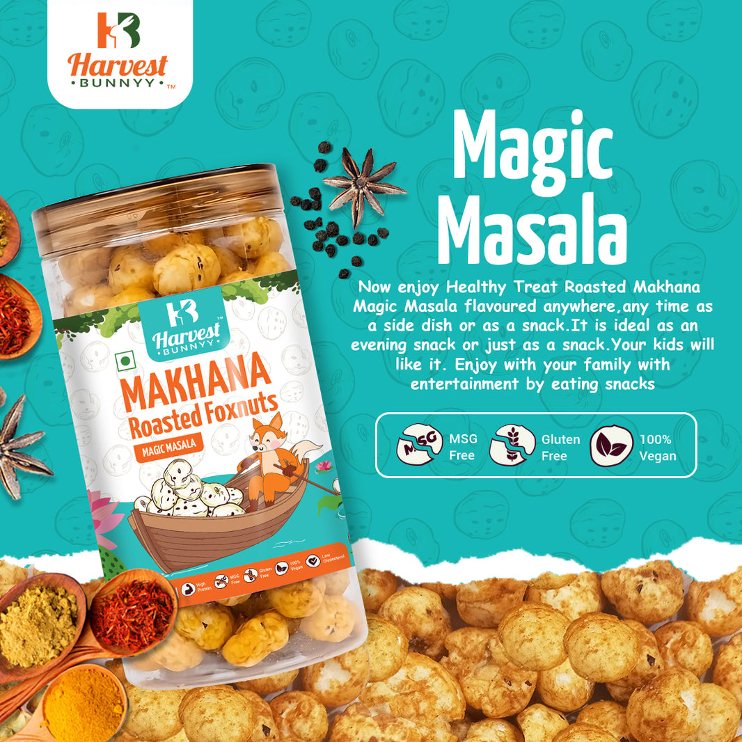 Roasted Makhana (Magic Masala) Pack of 2