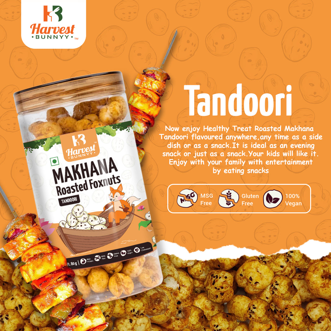 Roasted Makhana (Tandoori) Pack of 2